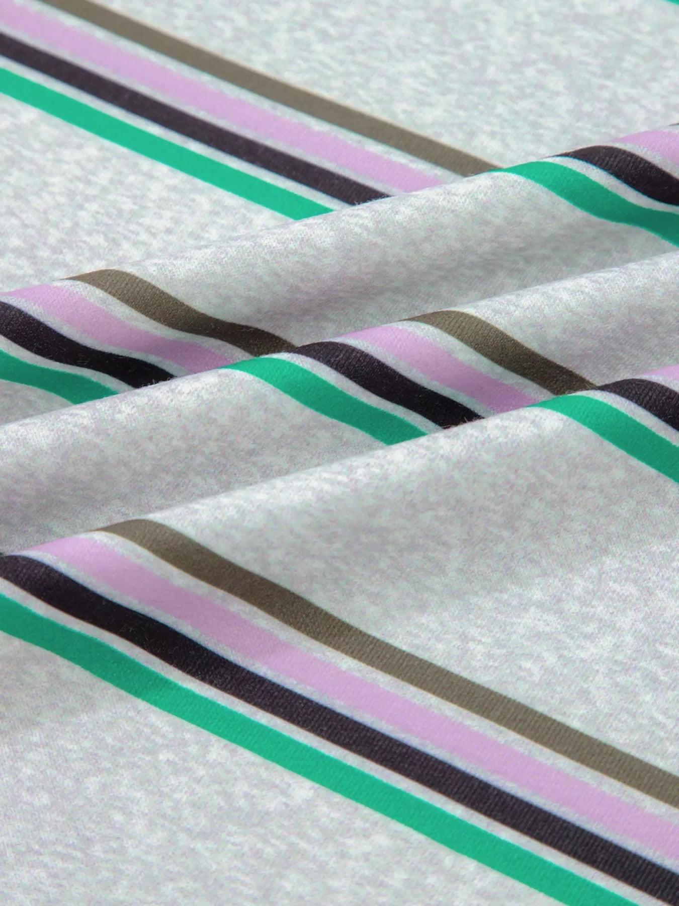 Casual Striped Oversize Drop Shoulder Long Sleeve Top