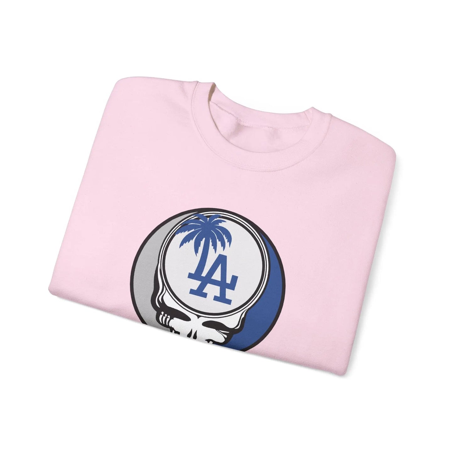 Los Angeles Dodgers Original Stealie Grateful Dead Crewneck Grateful Dead Sweatshirt