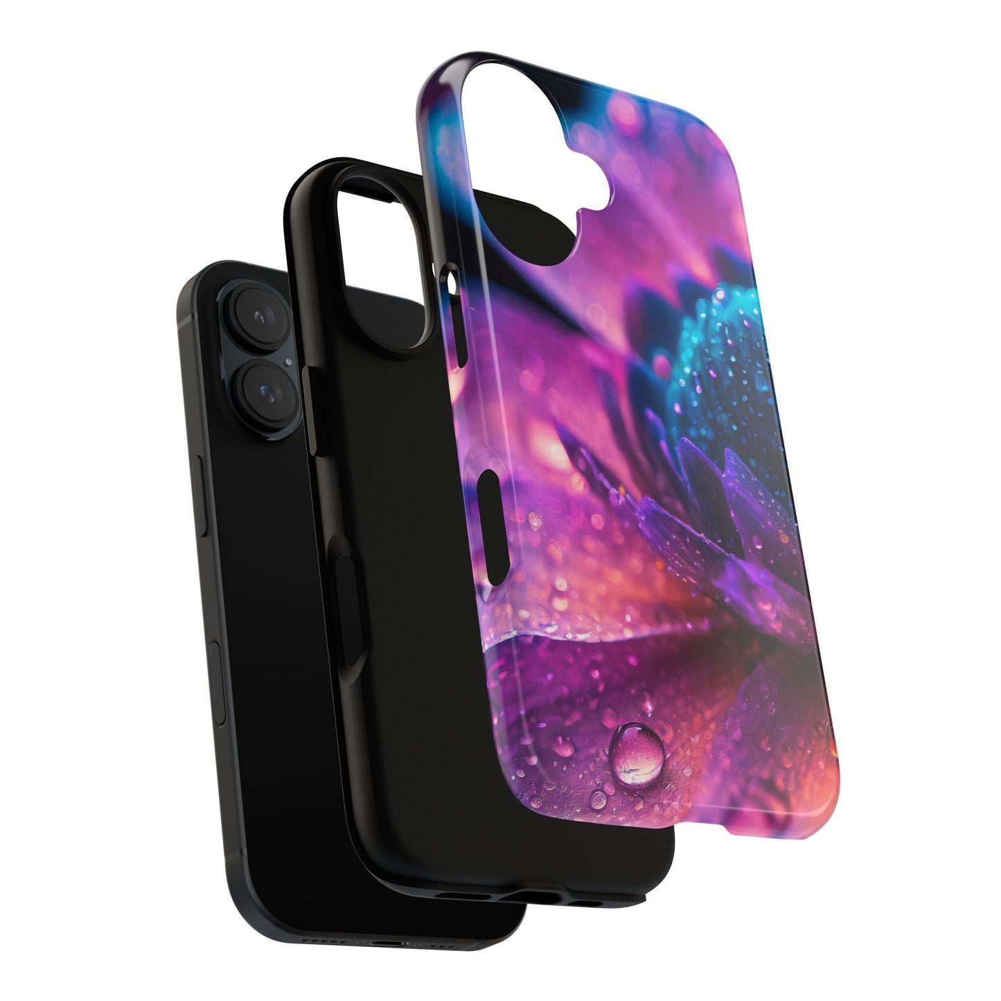 Vibrant Blue And Purple Flower Tough Phone Case