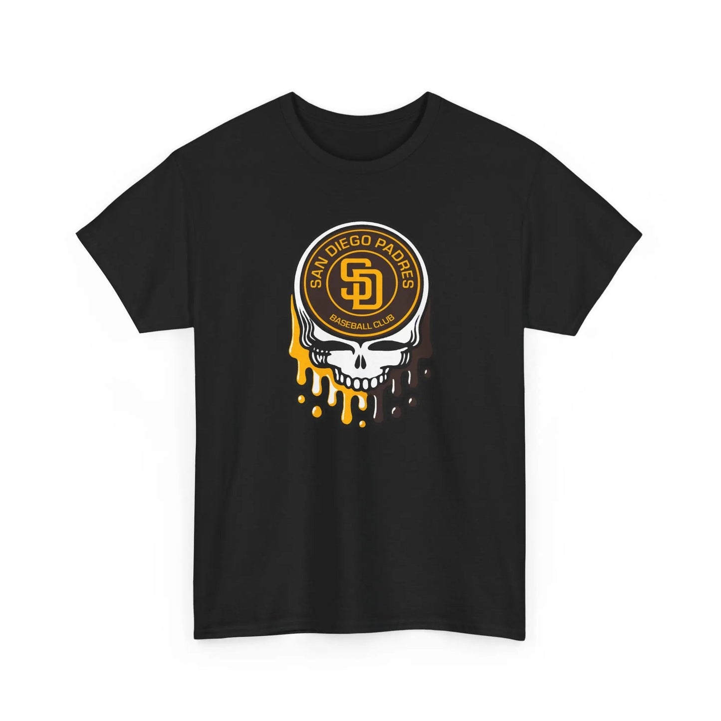 San Diego Padres Logo Dripping Stealie Grateful Dead T-Shirt