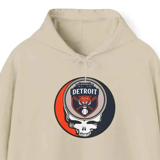 Detroit Tigers Original Stealie Grateful Dead Hoodie