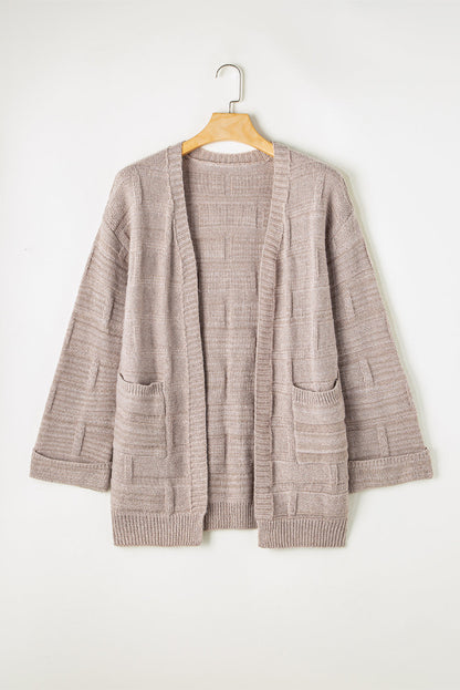 Athena Knit Open Front Chic Cardigan with Pockets