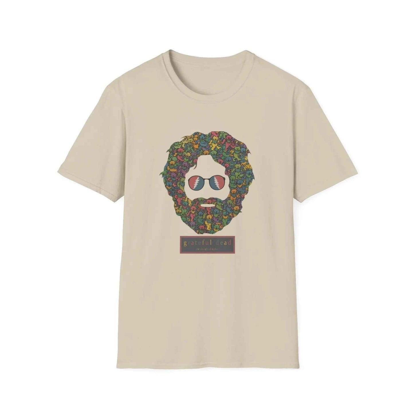 Jerry Garcia Dancing Bears Face - Vineyard Collection Grateful Dead T-Shirt