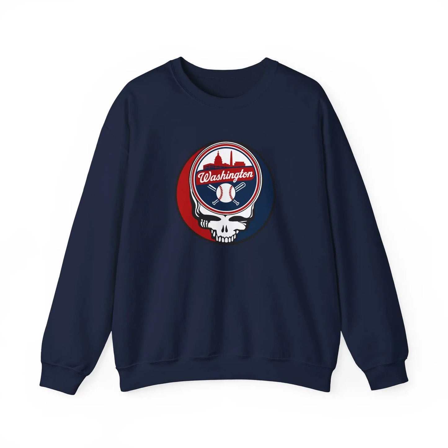 Washington Nationals Original Stealie Grateful Dead Crewneck Grateful Dead Sweatshirt
