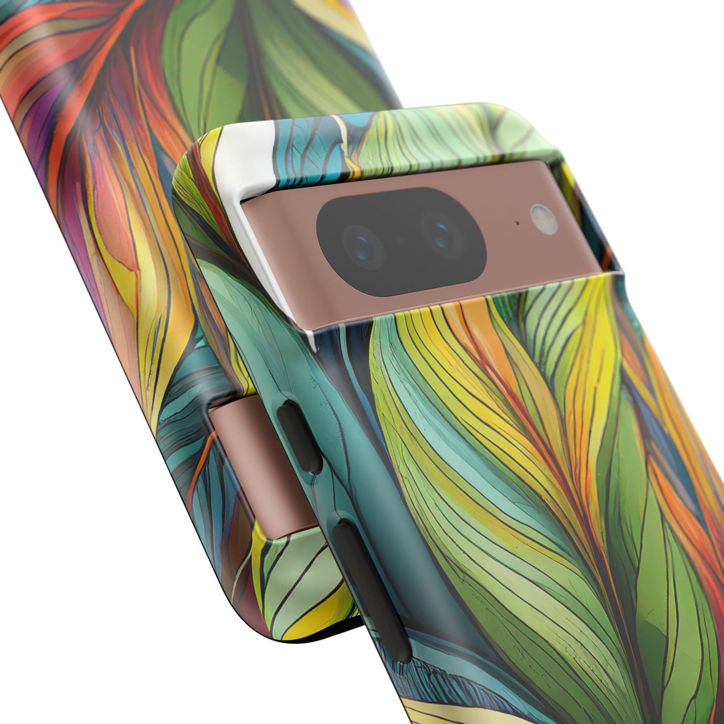 Vibrant Tropical Leaf Tough Phone Case