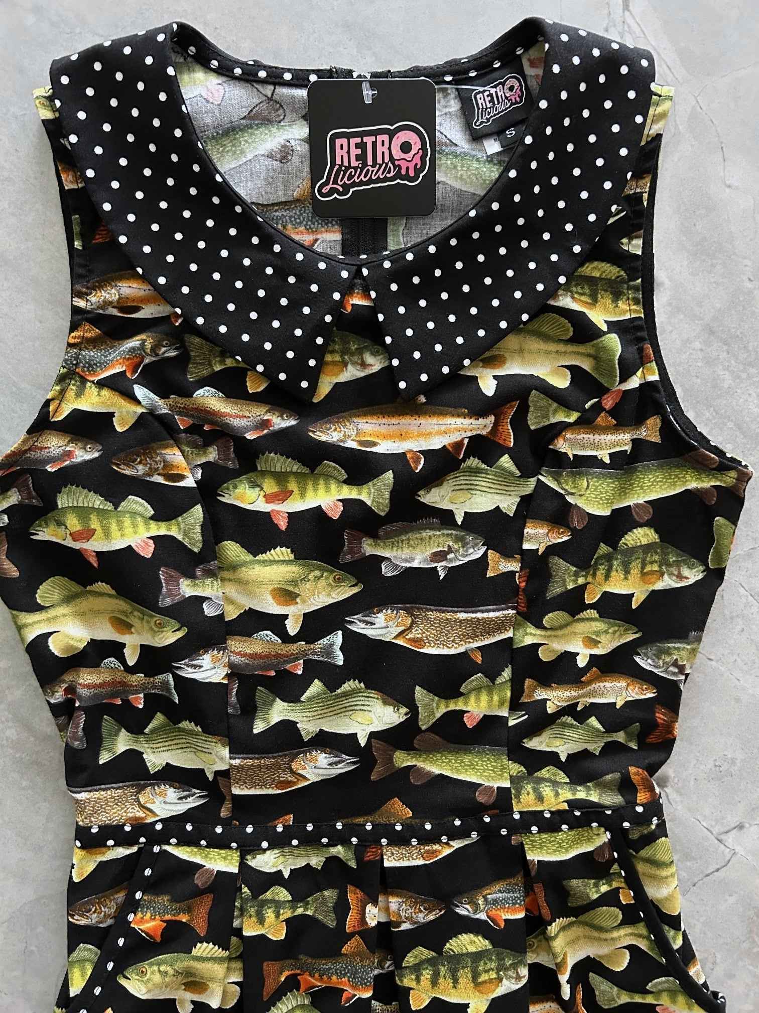 Fish Collared Dress