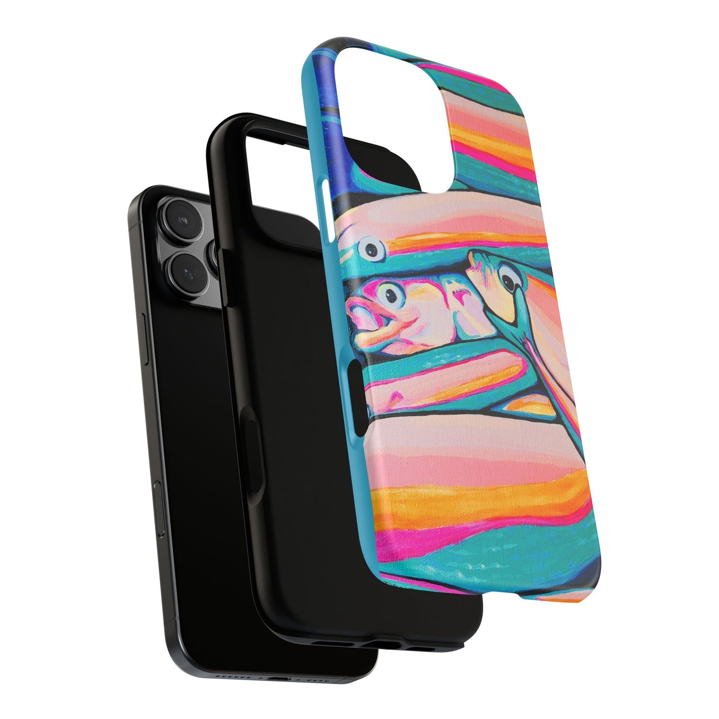 Neon Fish Tough Phone Case