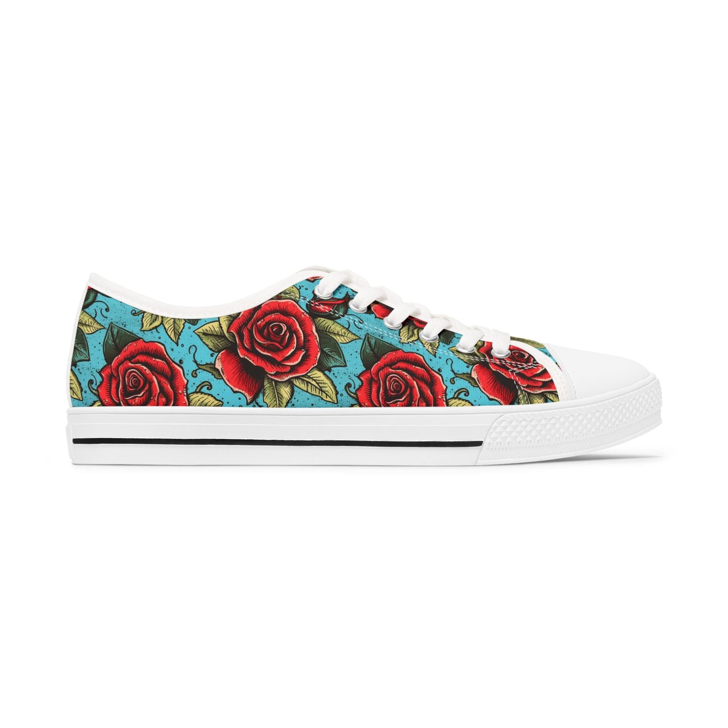 Rose Tattoo Low Top Sneakers