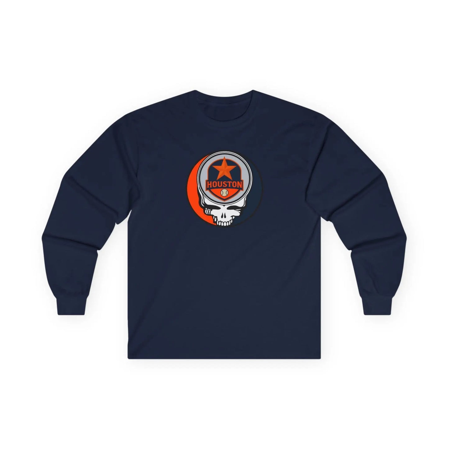 Houston Astros Original Stealie Long Sleeve T-Shirt
