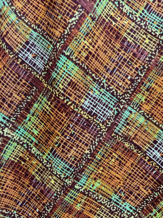 Rust Plaid Doris Skirt