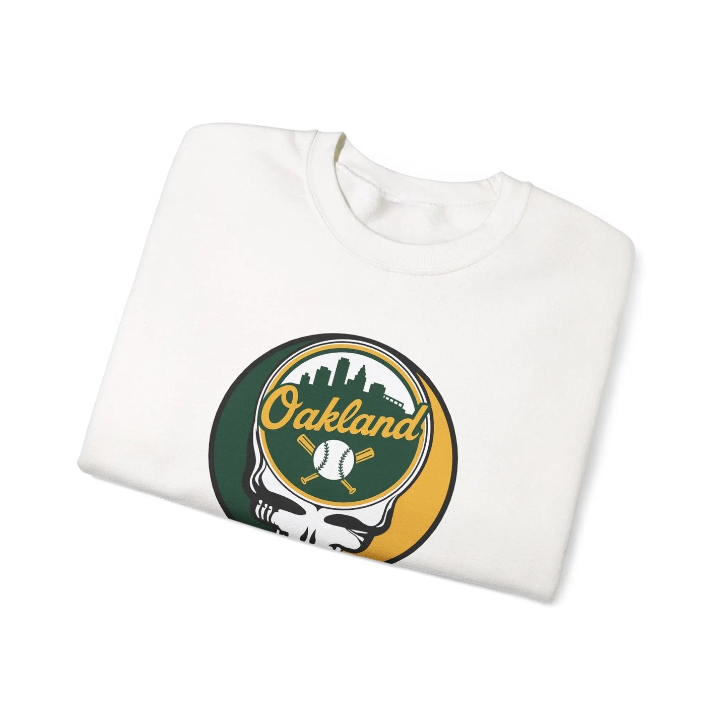Oakland A's Original Stealie Grateful Dead Crewneck Grateful Dead Sweatshirt