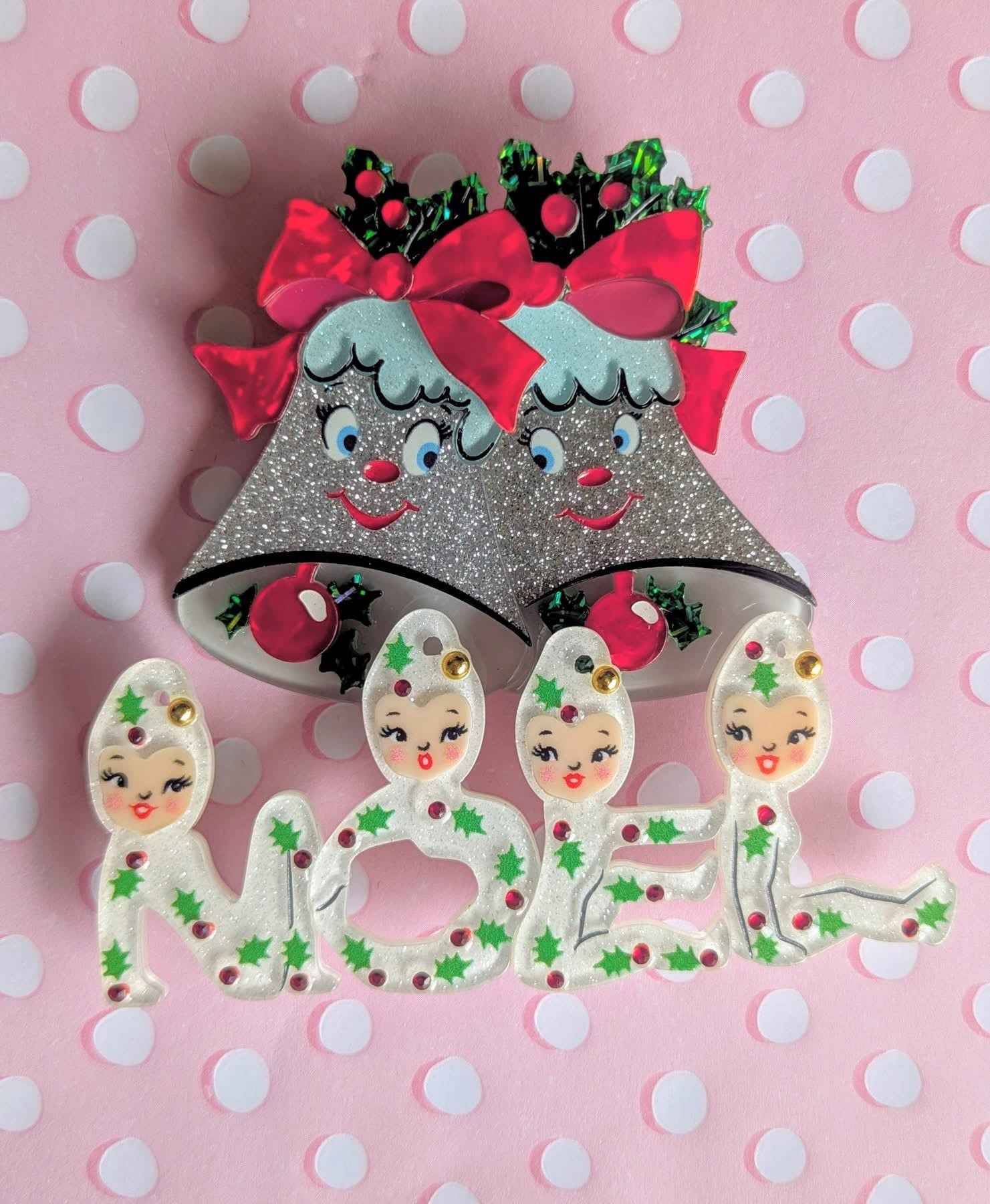Playful Pixies NOEL Brooch by 50's Vintage Dame x Lipstick & Chrome