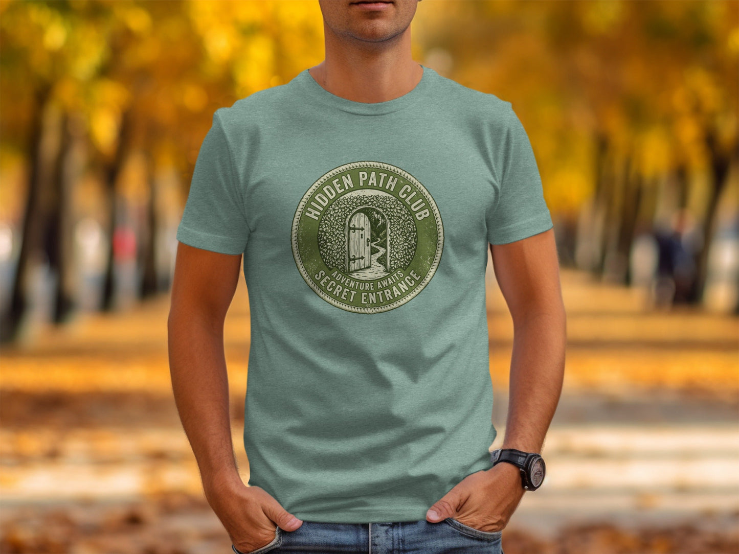 Hidden Path Club: Secret Entrance - Vintage Outdoor Apparel