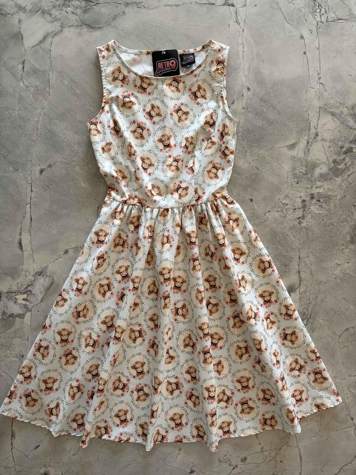Till the Cows Come Home Vintage Dress
