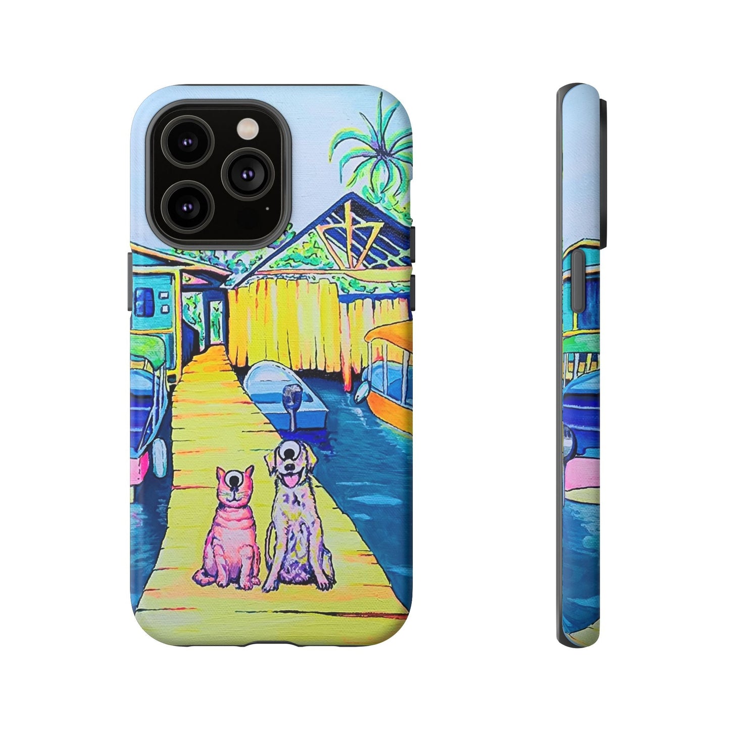 Cyclops Cat and Dog in Bocas Tough Phone Case