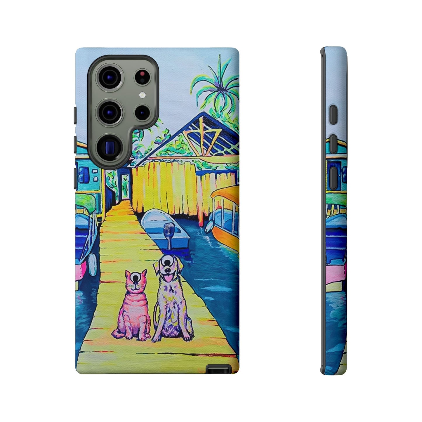 Cyclops Cat and Dog in Bocas Tough Phone Case