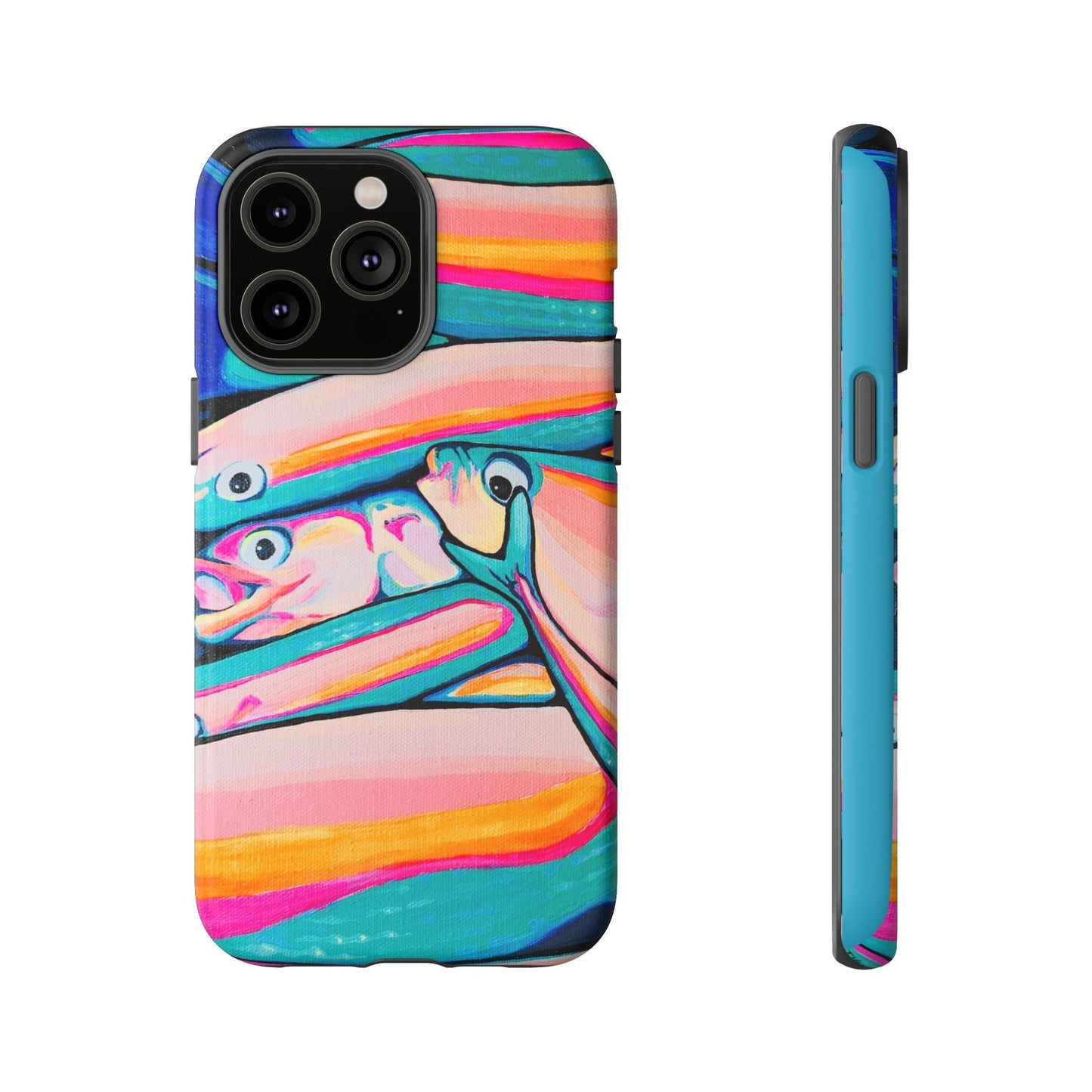 Neon Fish Tough Phone Case