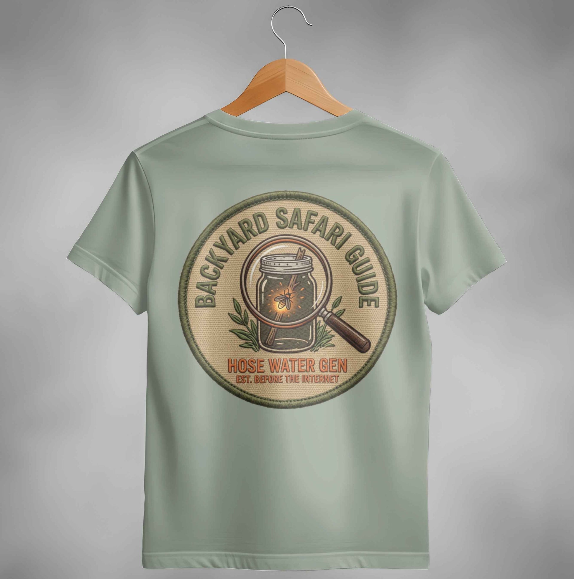 Backyard Safari Guide Vintage Patch T-Shirt