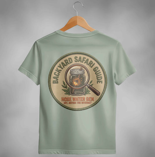Backyard Safari Guide Vintage Patch T-Shirt