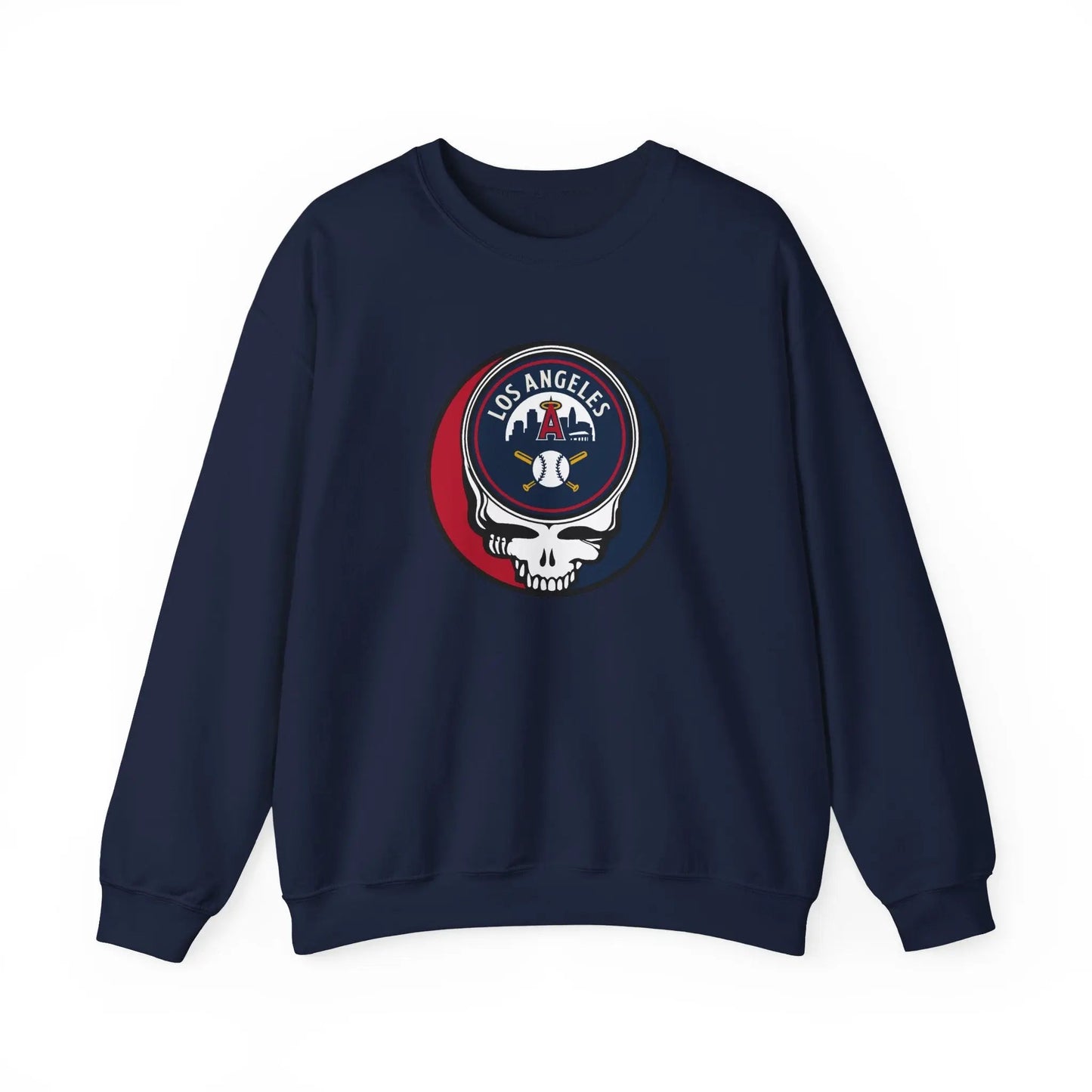 Los Angeles Angels Original Stealie Grateful Dead Crewneck Grateful Dead Sweatshirt