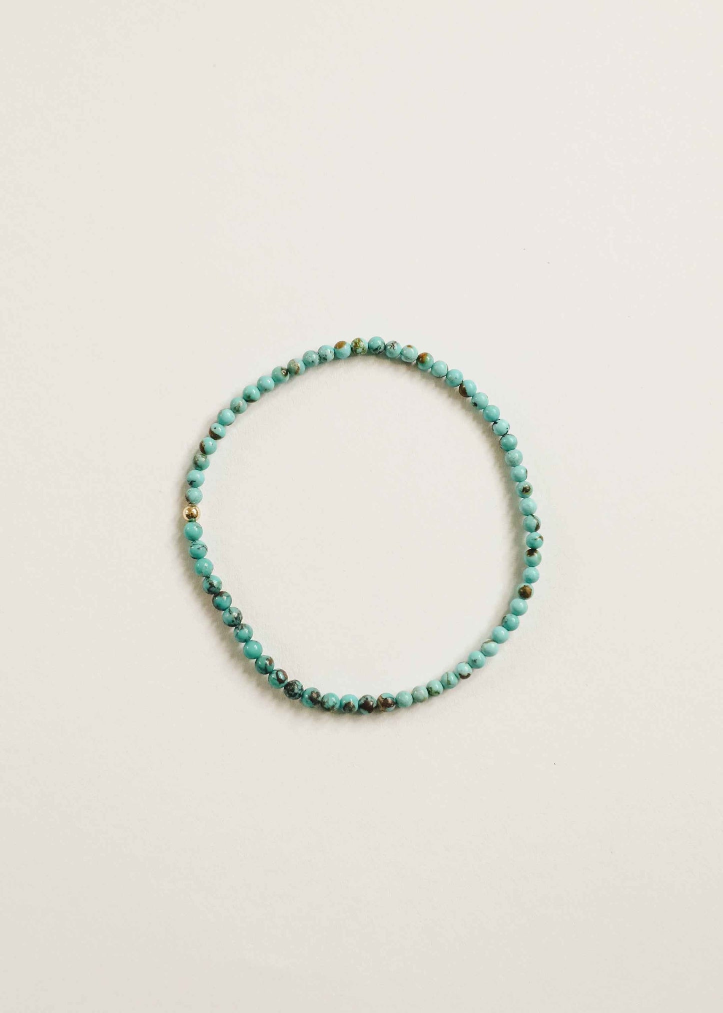Natural Turquoise + 14k Gold Filled || Adult Anklet