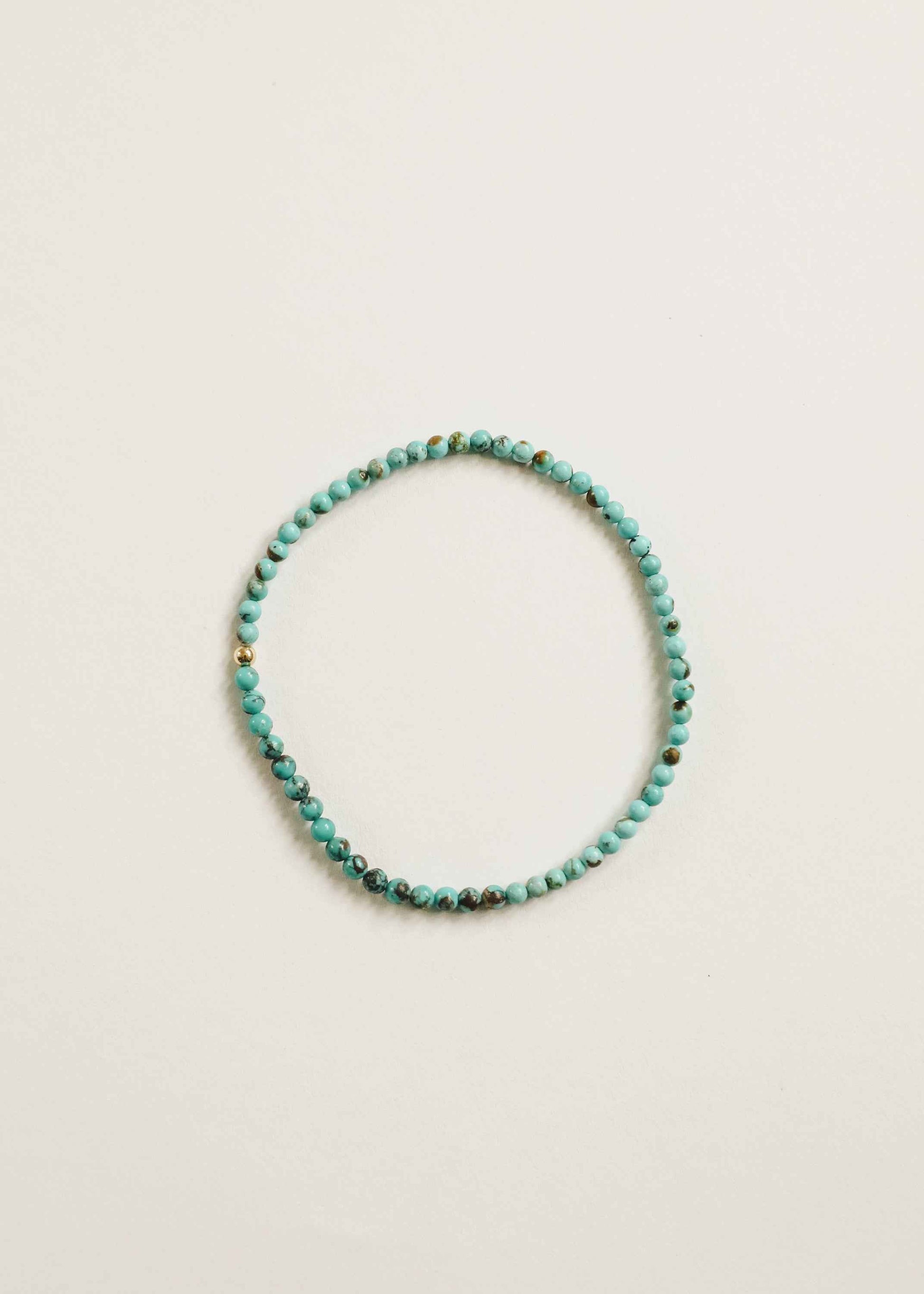 Natural Turquoise + 14k Gold Filled || Adult Anklet