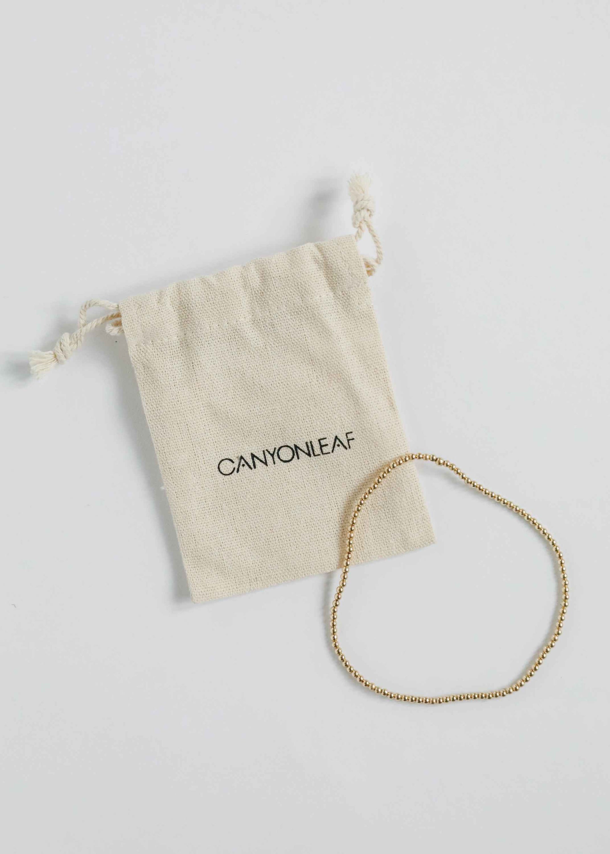 14K Gold Filled || Beaded Stretch Anklet