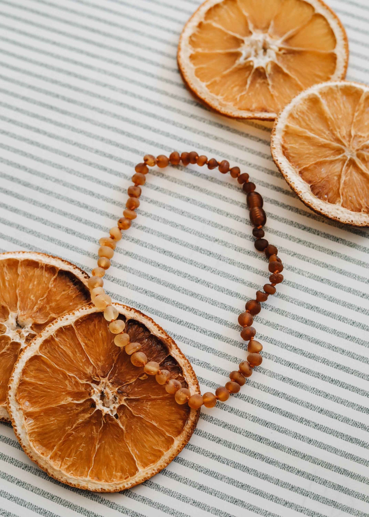 Raw Baltic Amber + Sunflower || Necklace ||