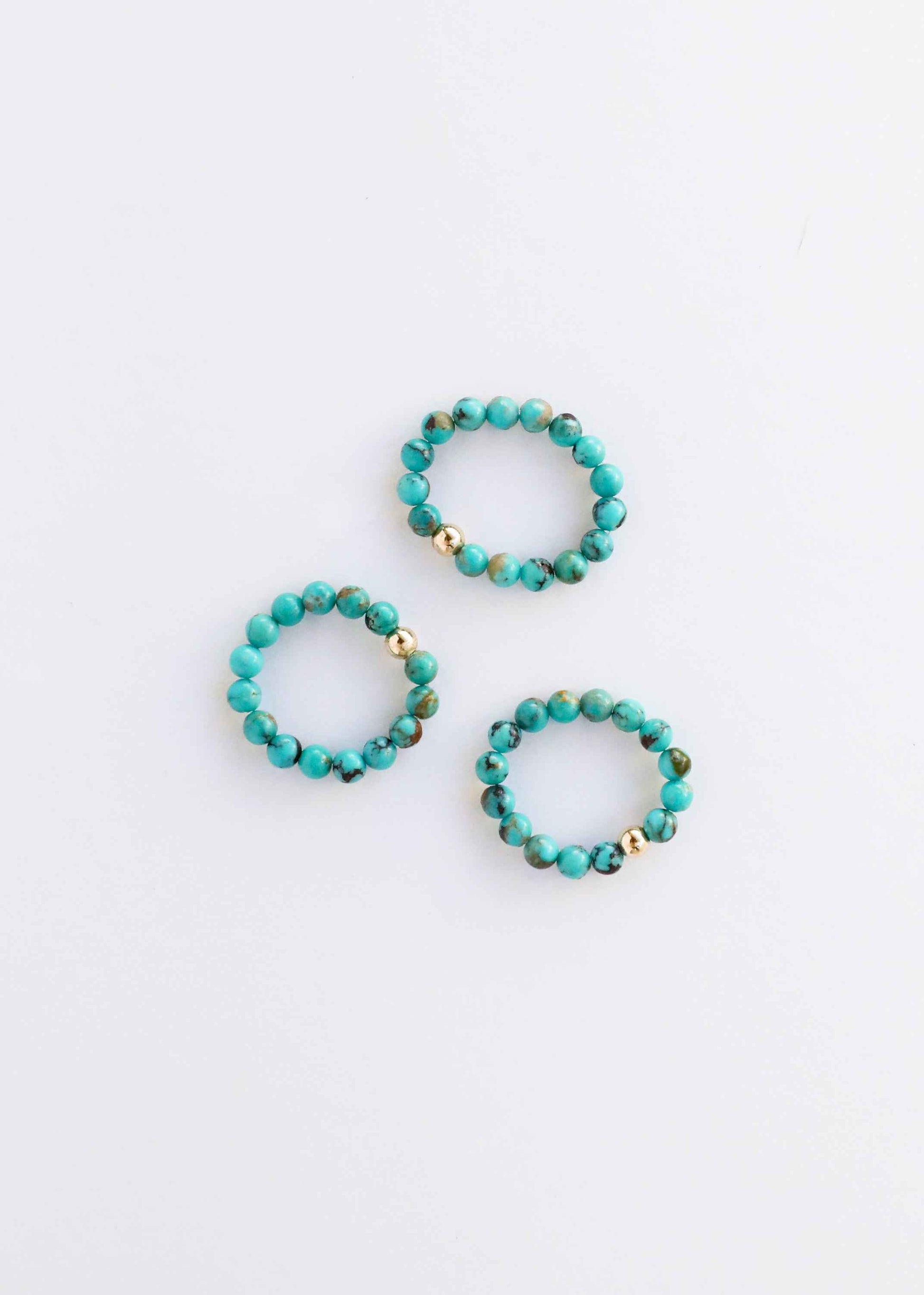 Natural Turquoise + 14k Gold Filled || Adult Ring