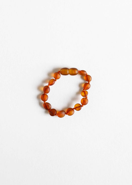 Raw Cognac Baltic Amber || Classic || Anklet or Bracelet