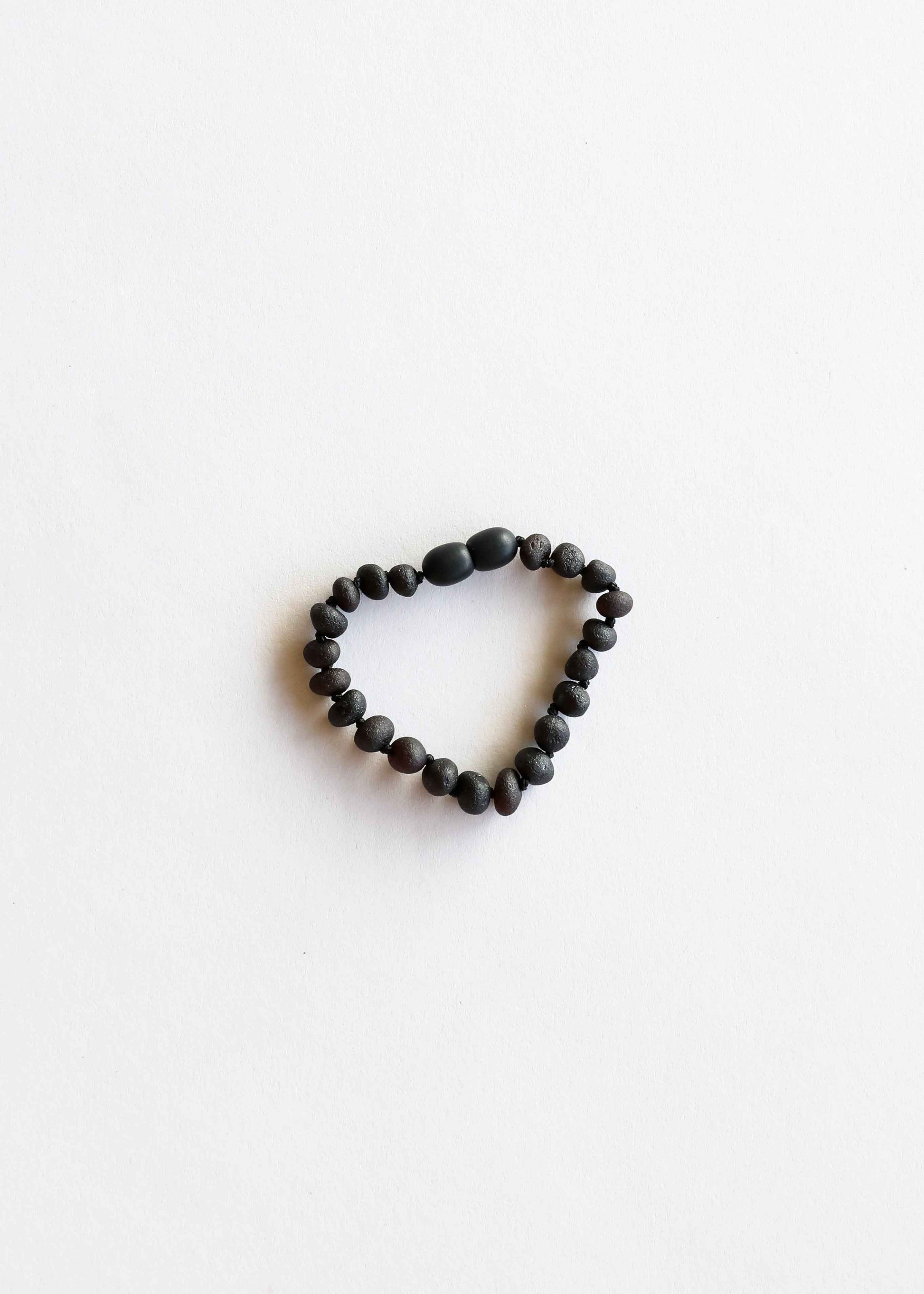 Raw Black Baltic Sea Amber || Bracelet Set
