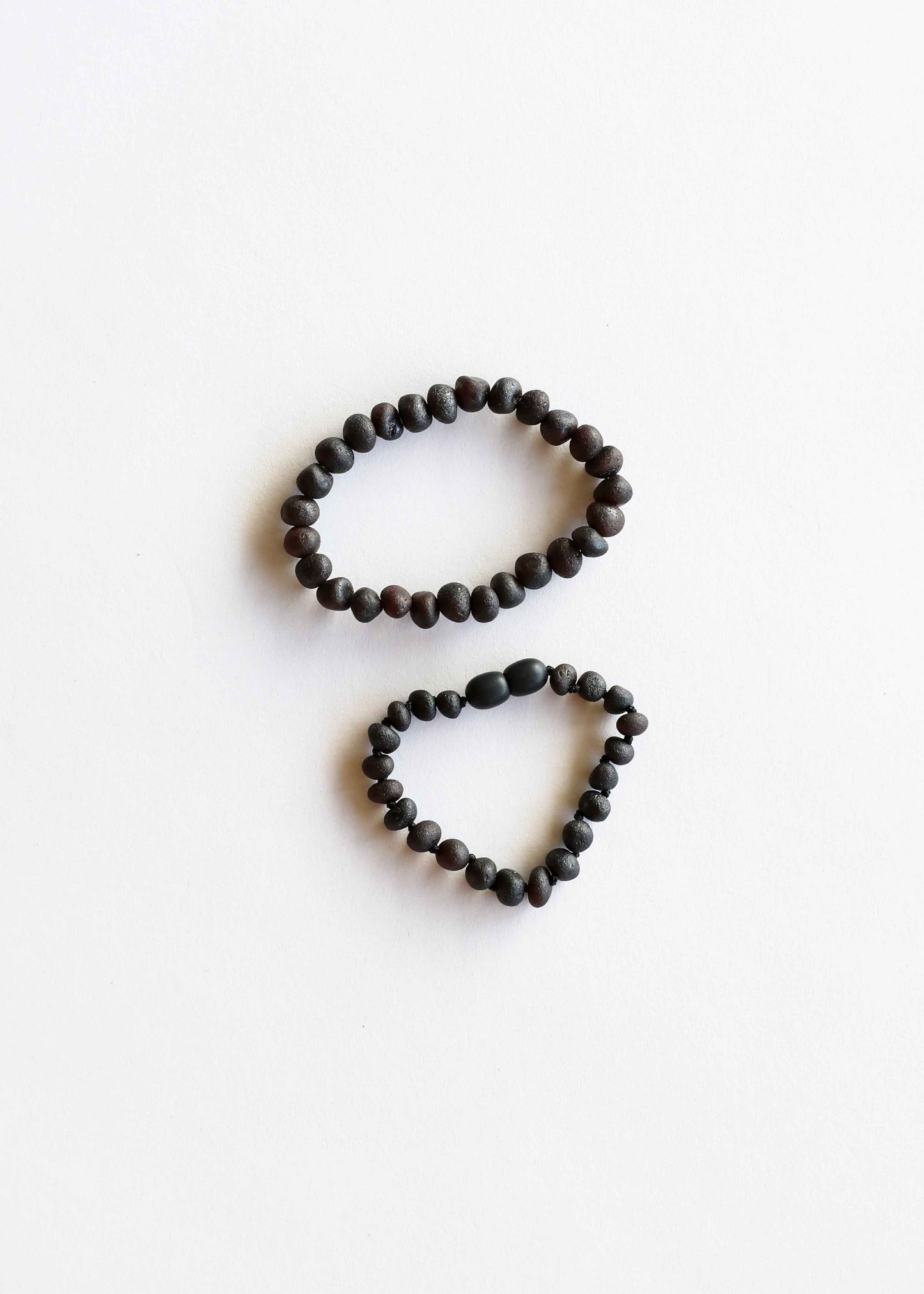 Raw Black Baltic Sea Amber || Anklet or Bracelet