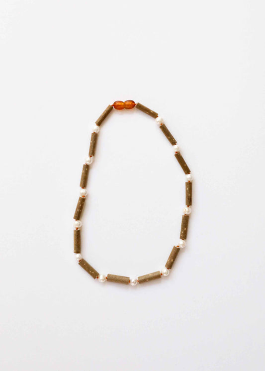 Hazelwood + Pearl || Beaded Necklace ||