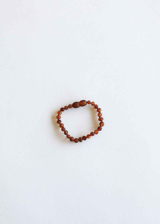 Raw Cognac Baltic Amber || Anklet or Bracelet