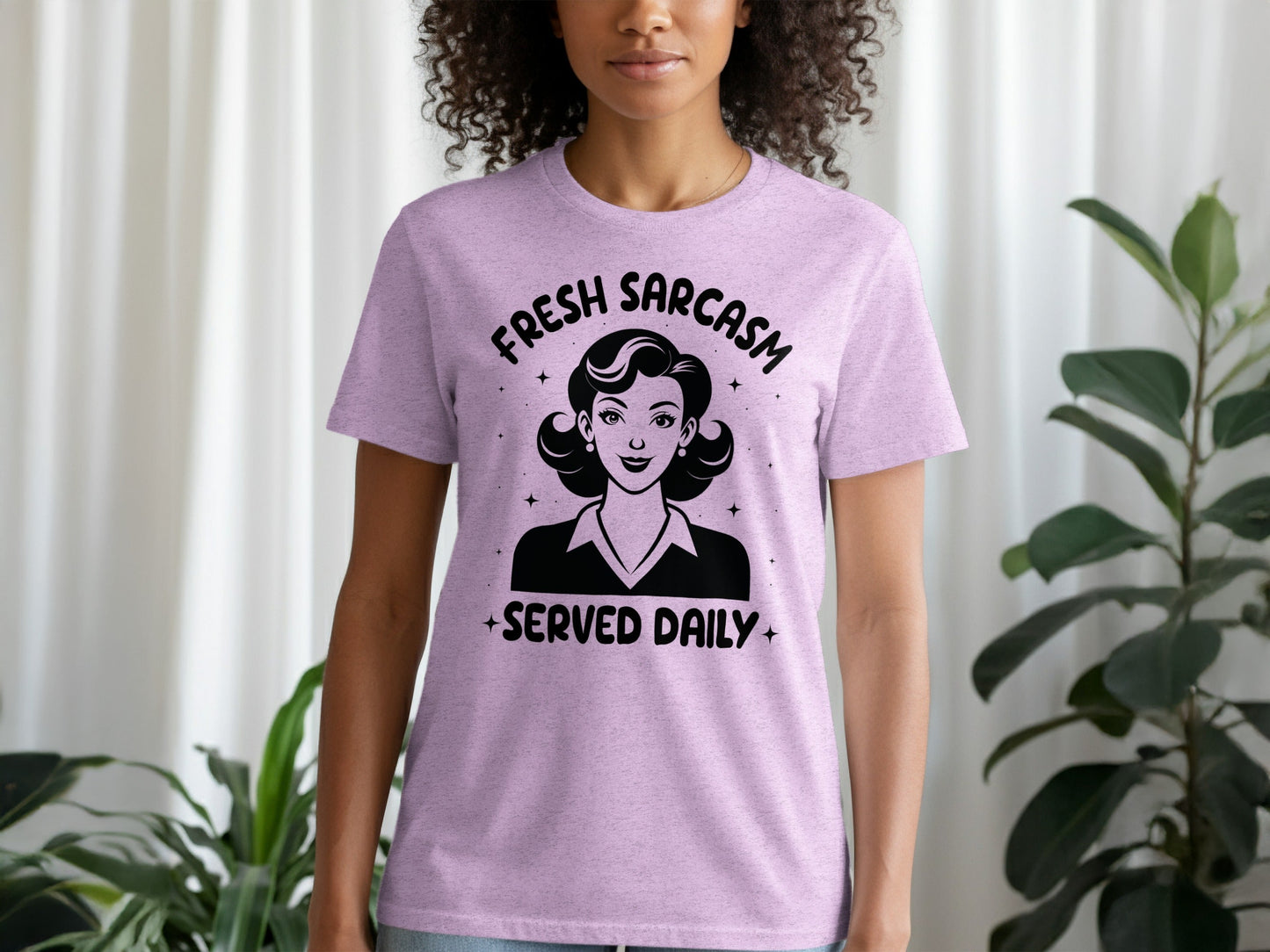 Fresh Sarcasm Served Daily Sarcastic Woman Graphic T-Shirt