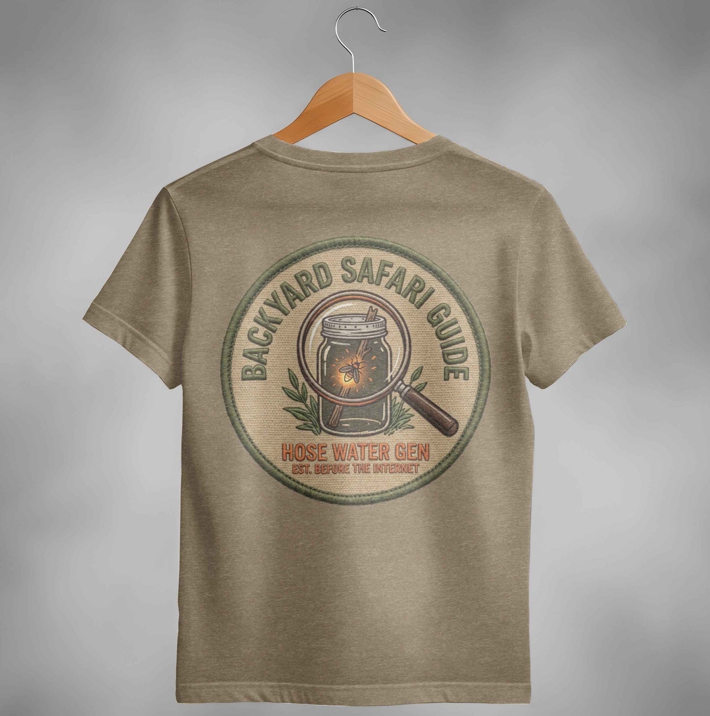 Backyard Safari Guide Vintage Patch T-Shirt