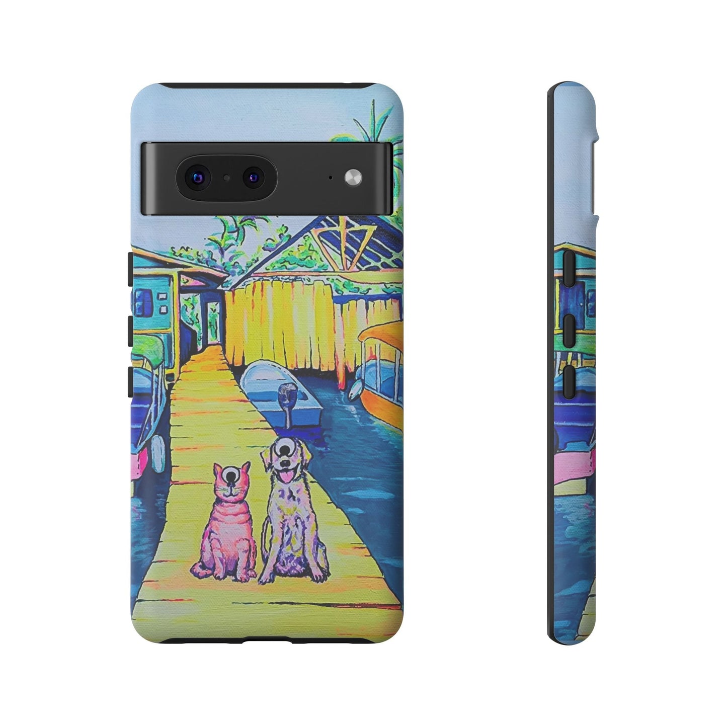 Cyclops Cat and Dog in Bocas Tough Phone Case