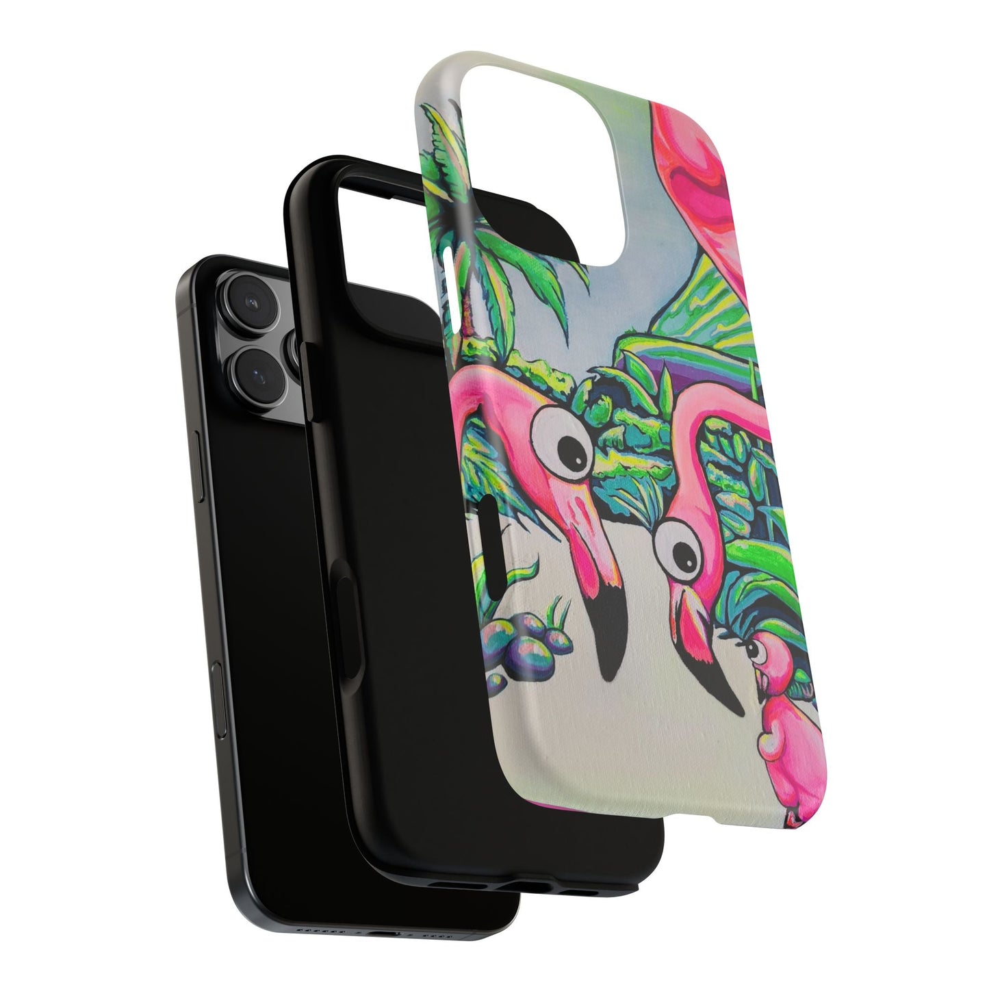 Cyclops Flamingo Family Tough Phone Case