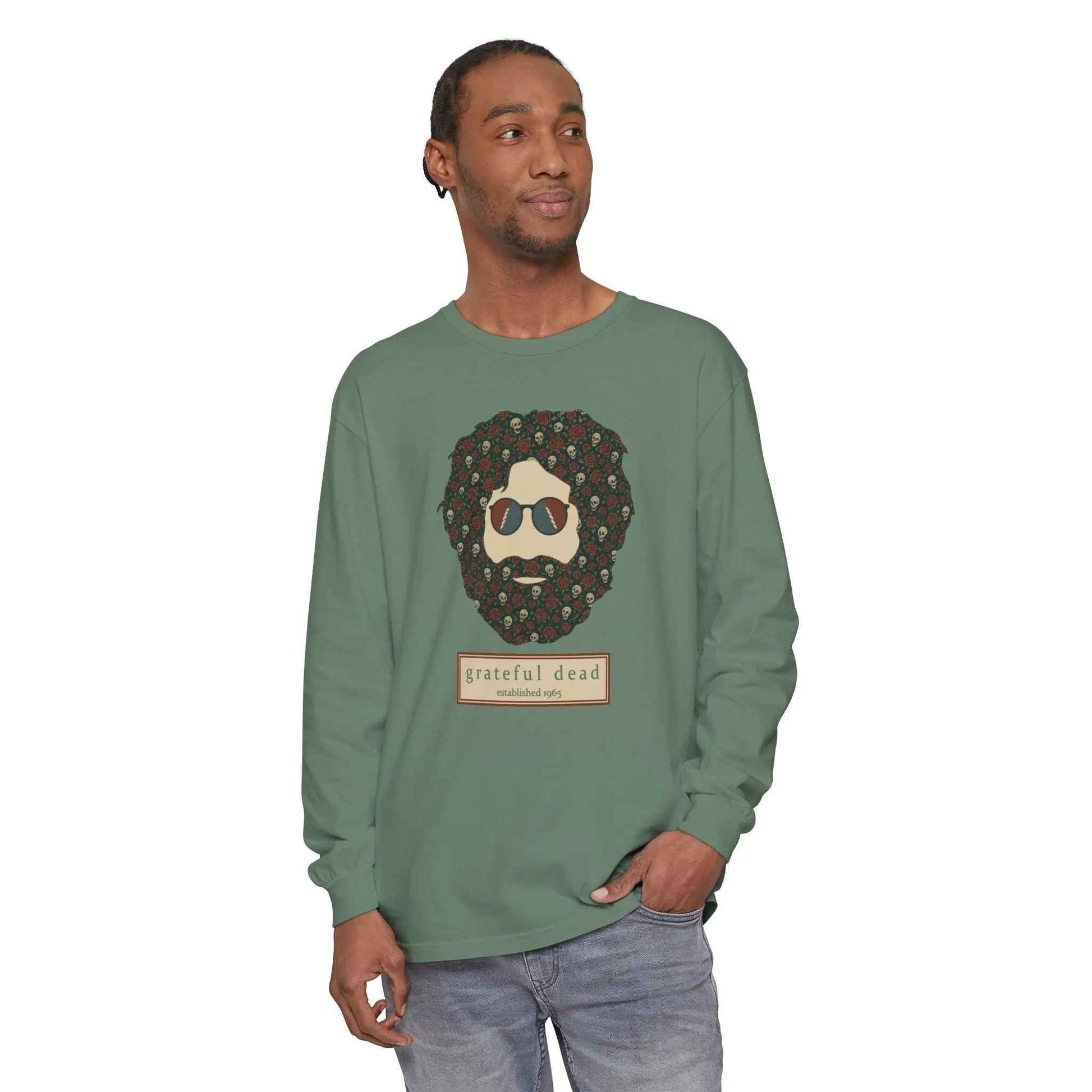 Skulls & Roses Jerry Vineyard Collection Garment-Dyed Long Sleeve T-Shirt