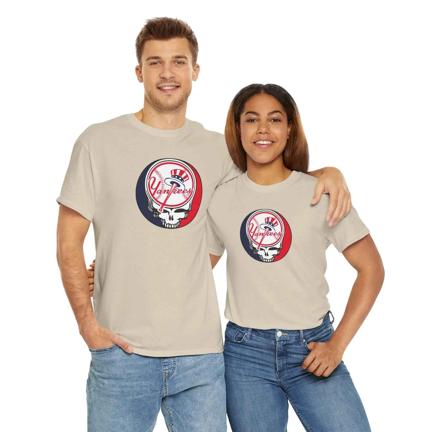 New York Yankees Logo Stealie Grateful Dead T-Shirt