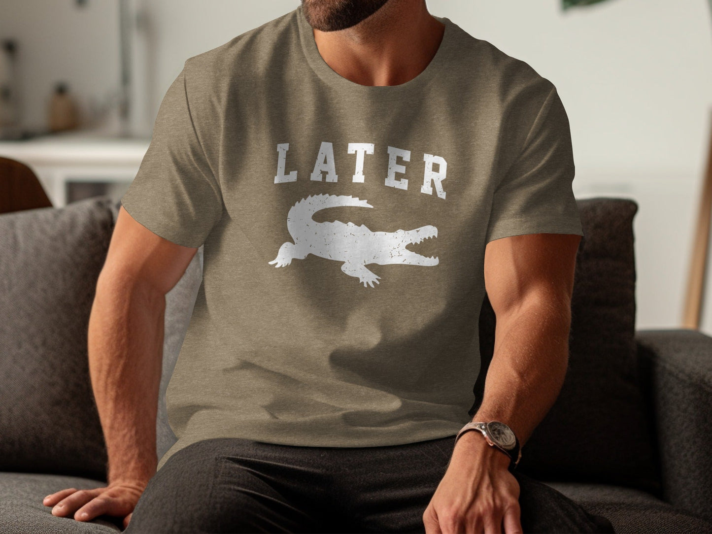 Later Alligator Crocodile Funny Sarcastic Phrase T-Shirt