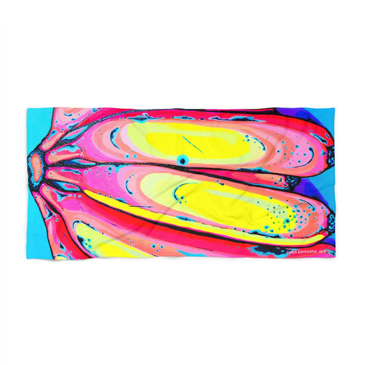 Neon Fat Bananas Beach Towel for Summer Fun and Vacation Essentials