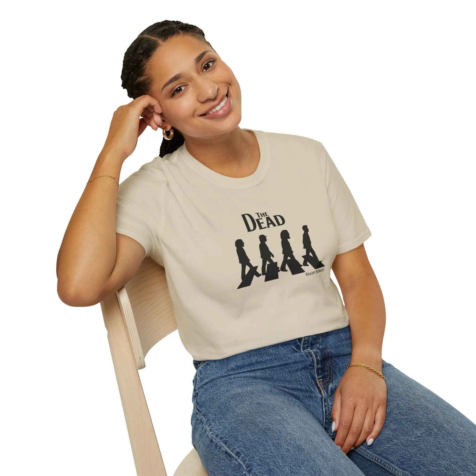 "Jerry Road" Haight Street Crosswalk Silhouettes Grateful Dead T-Shirt