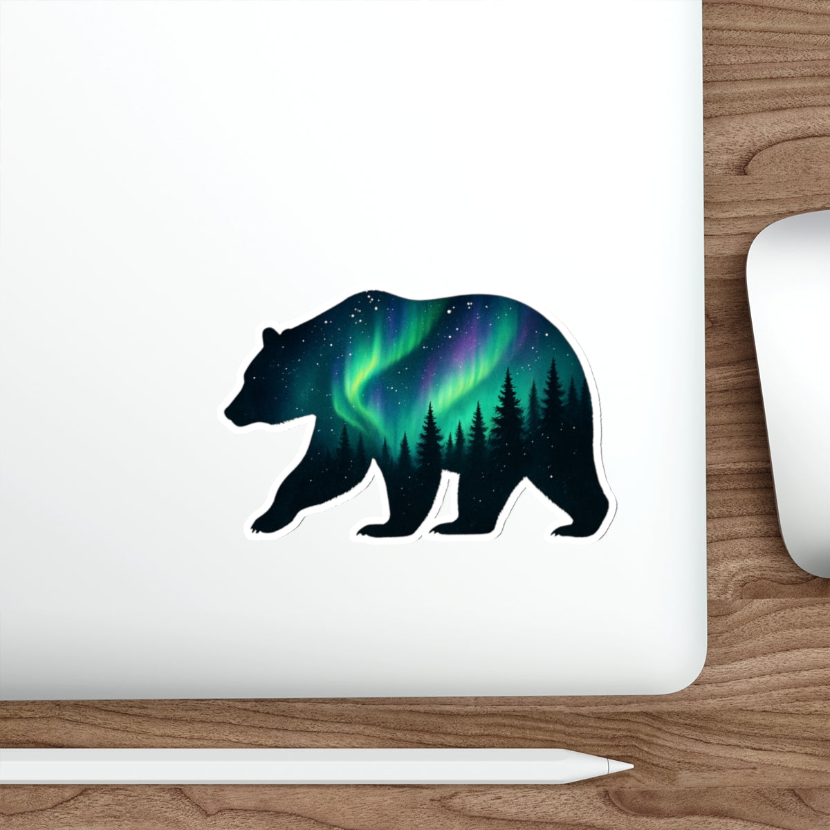 Aurora Bear Die-Cut Sticker