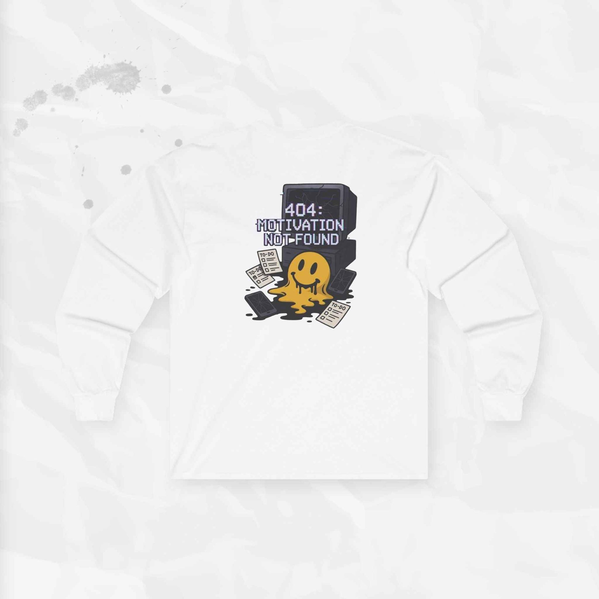 404: Motivation Not Found - Long Sleeve T-Shirt