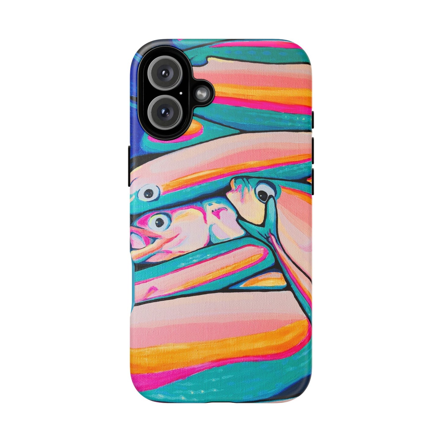 Neon Fish Tough Phone Case