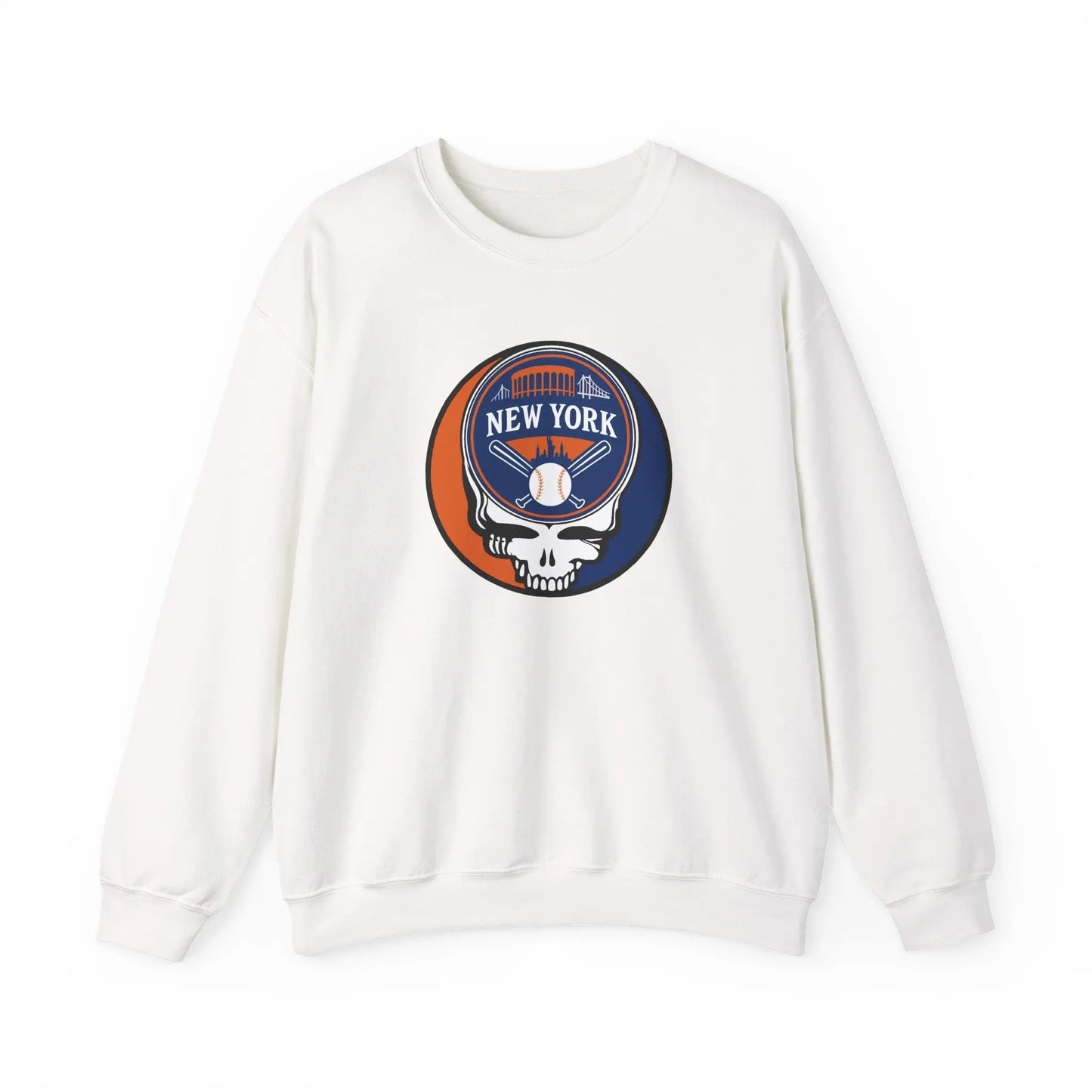 New York Mets Original Stealie Grateful Dead Crewneck Grateful Dead Sweatshirt
