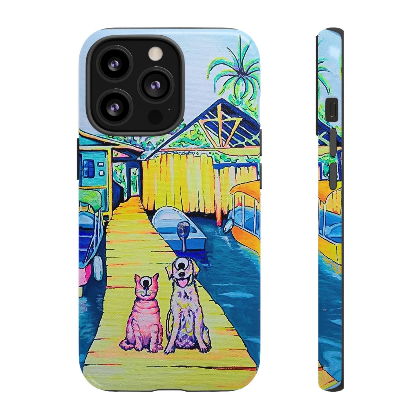 Cyclops Cat and Dog in Bocas Tough Phone Case