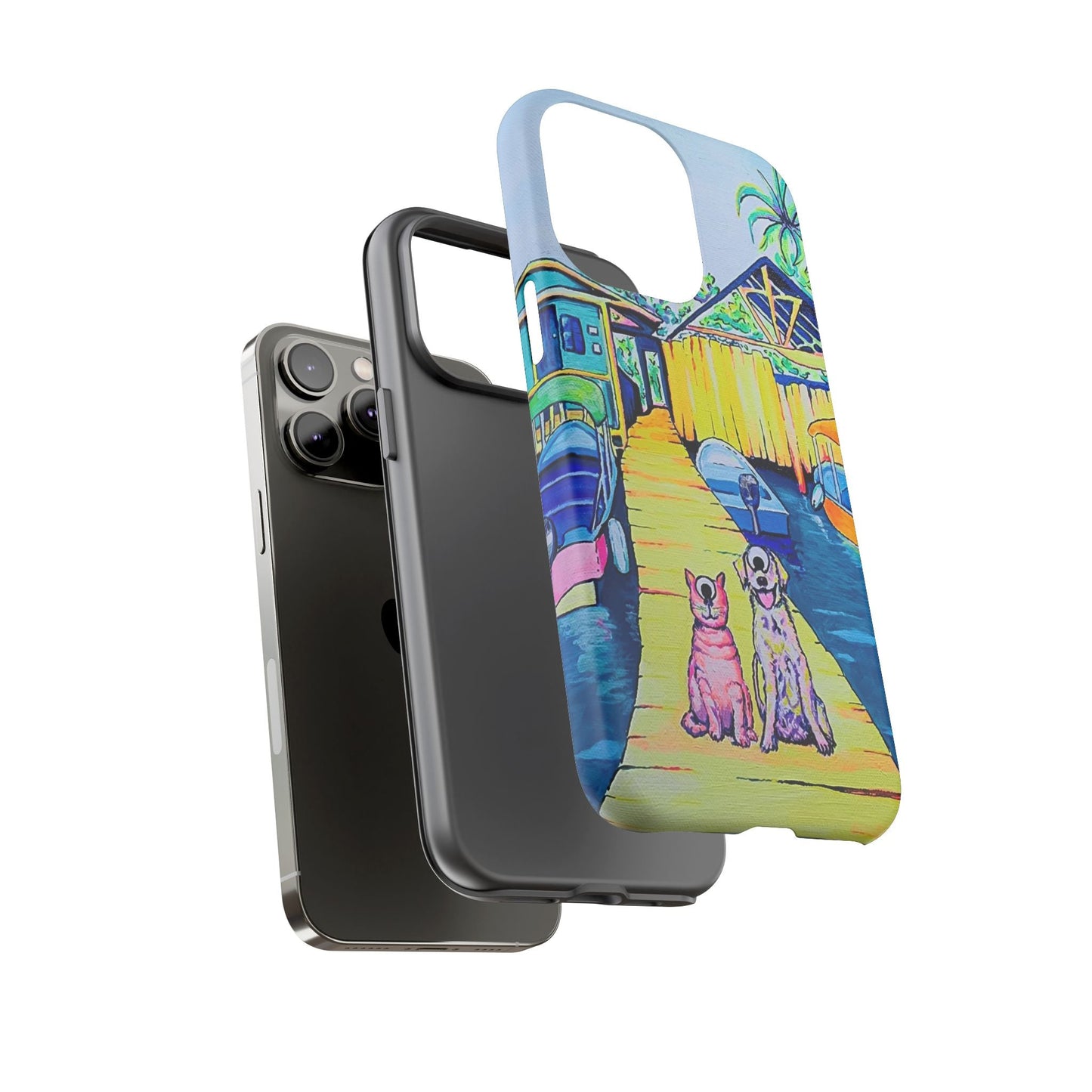 Cyclops Cat and Dog in Bocas Tough Phone Case
