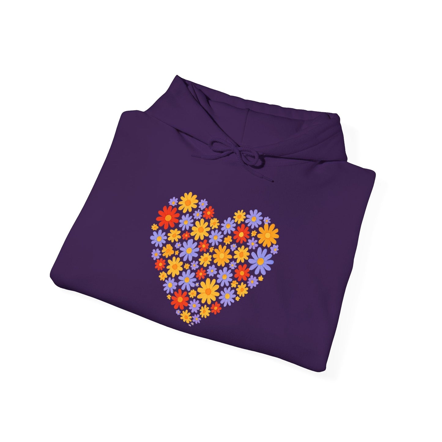 Floral Heart Hoodie - Female Cozy Hoodie - Perfect Gift for Any Occasion
